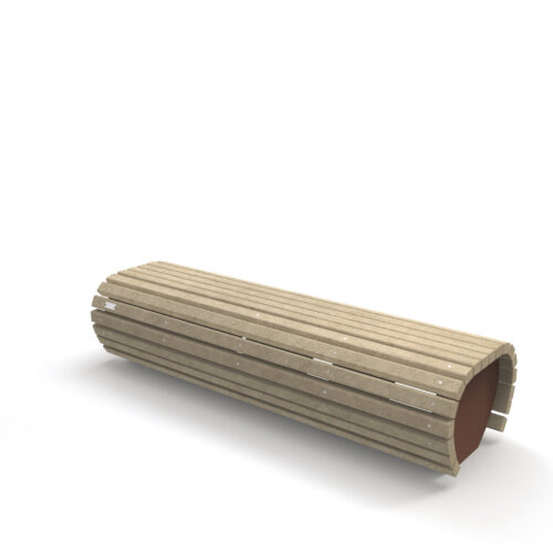 Kunststof parkbank model Knokke 14 parkbank Knokke zonder leuning